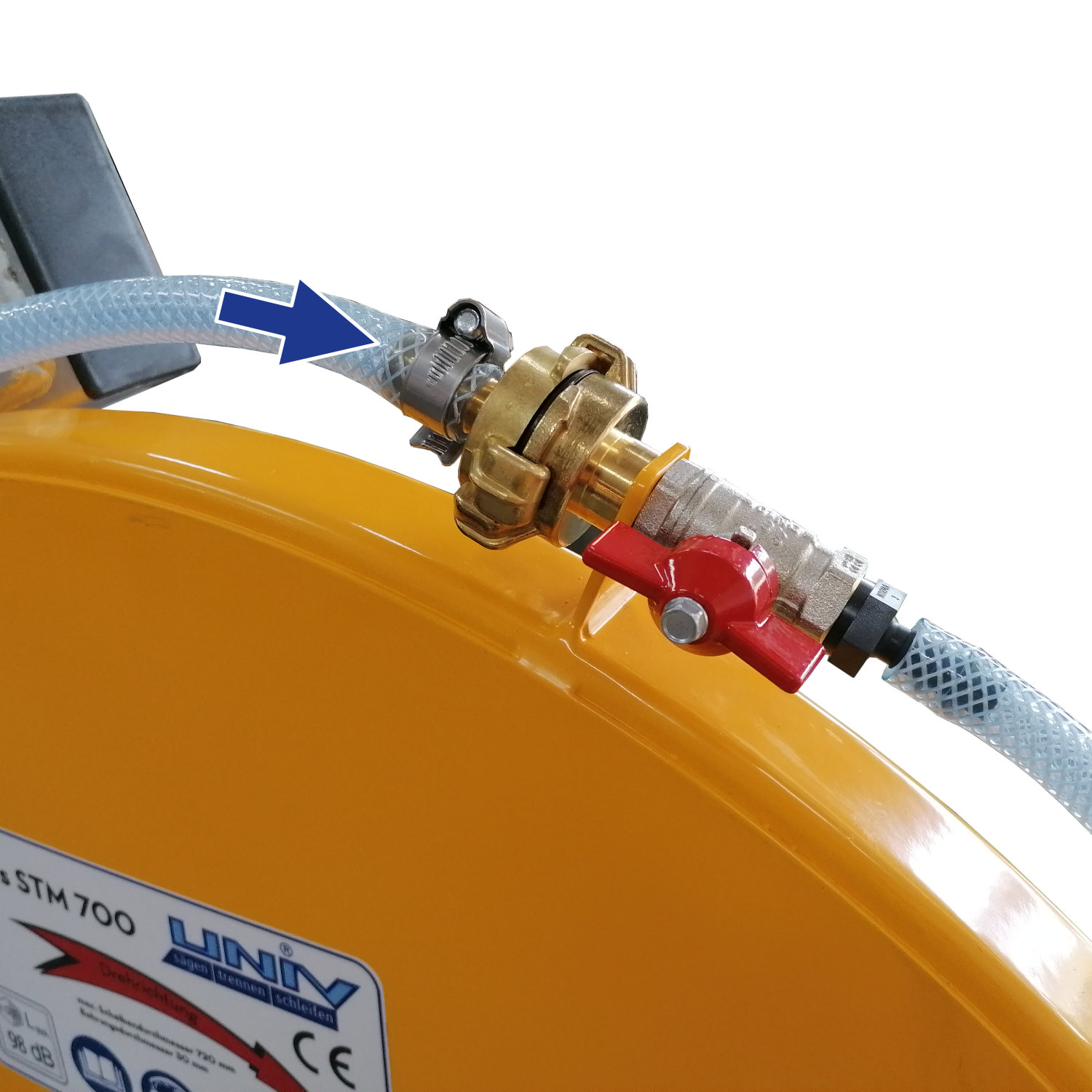 Standardmässiger Frischwasseranschluss