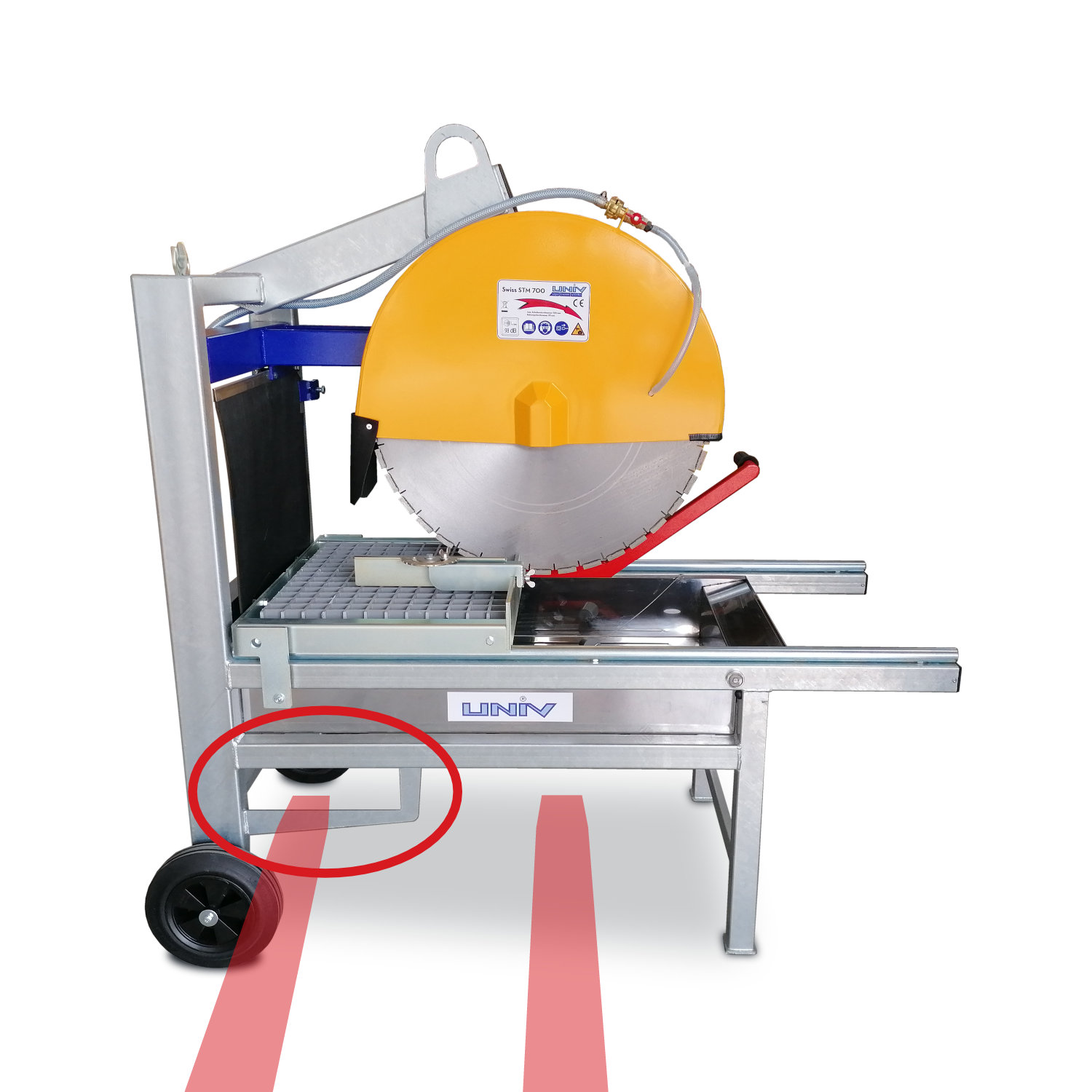 Sicherheitslaschen für den Staplertransport